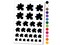 Puzzle Piece Solid Temporary Tattoo Water Resistant Fake Body Art Set Collection